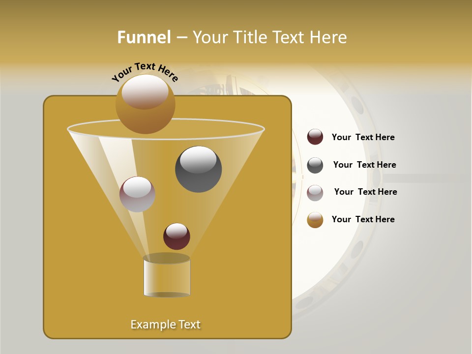 White Money Image PowerPoint Template