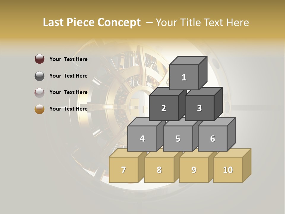 White Money Image PowerPoint Template