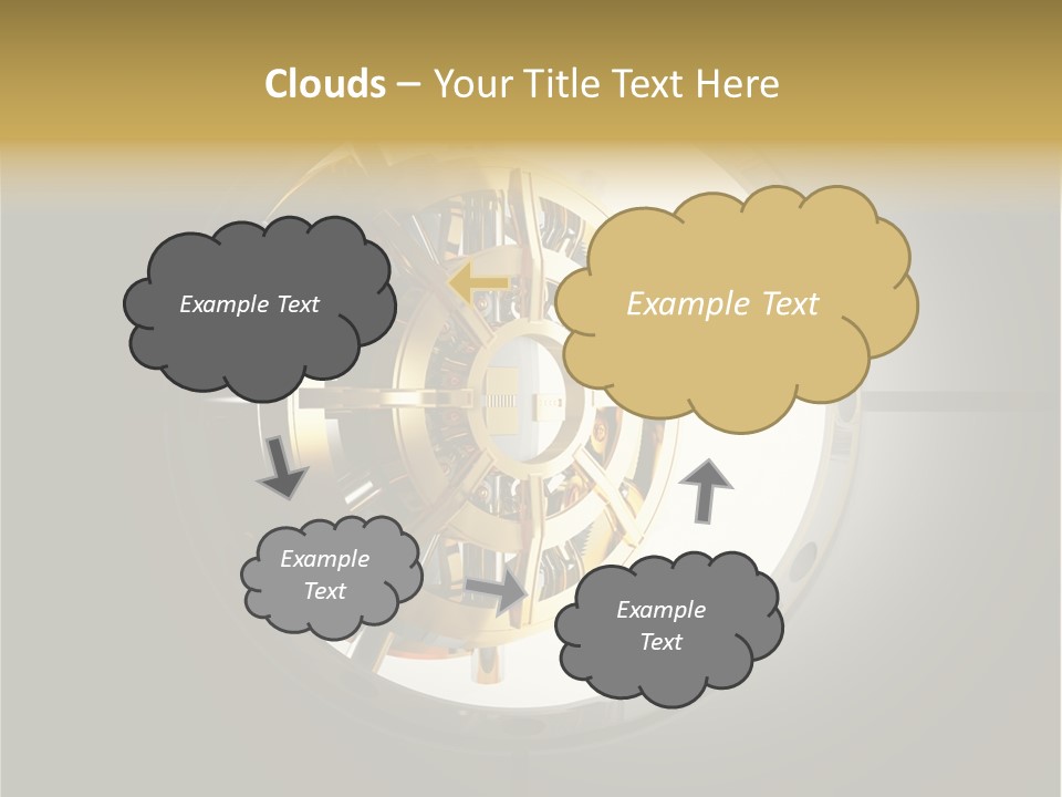 White Money Image PowerPoint Template