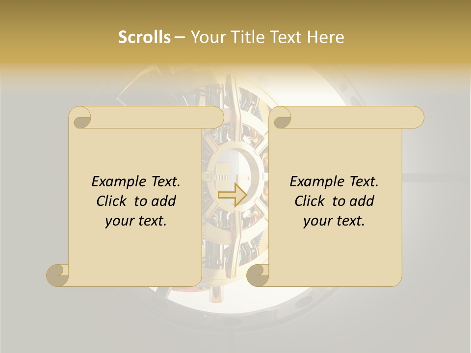 White Money Image PowerPoint Template