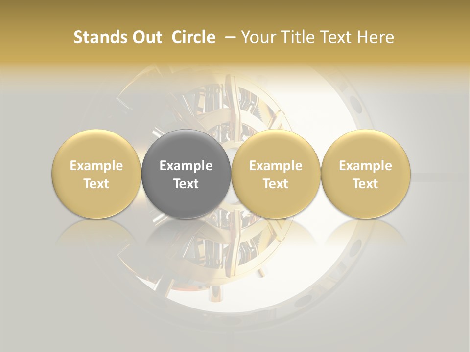 White Money Image PowerPoint Template