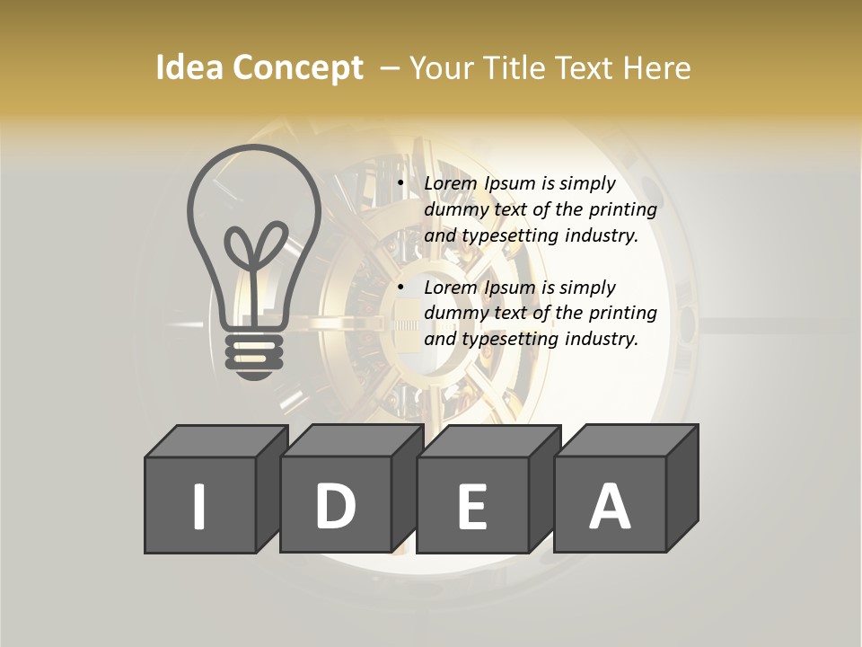 White Money Image PowerPoint Template