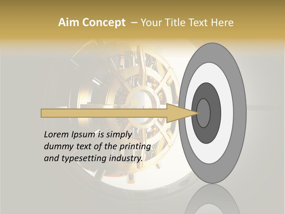 White Money Image PowerPoint Template