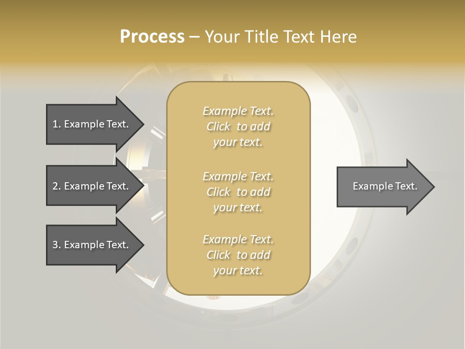 White Money Image PowerPoint Template