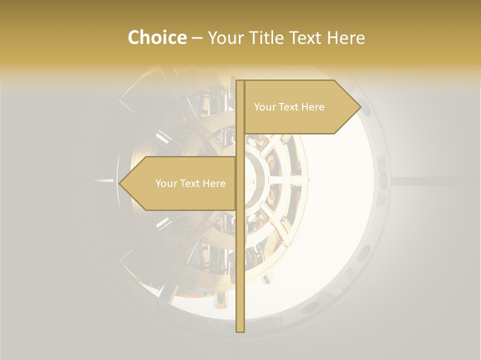 White Money Image PowerPoint Template