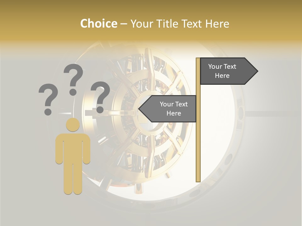 White Money Image PowerPoint Template