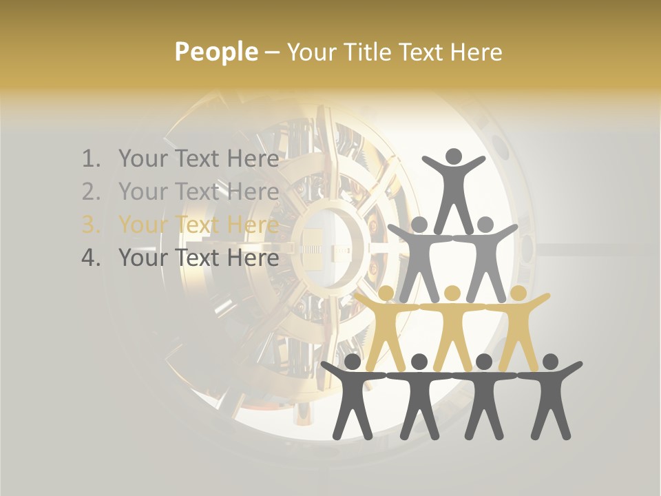 White Money Image PowerPoint Template