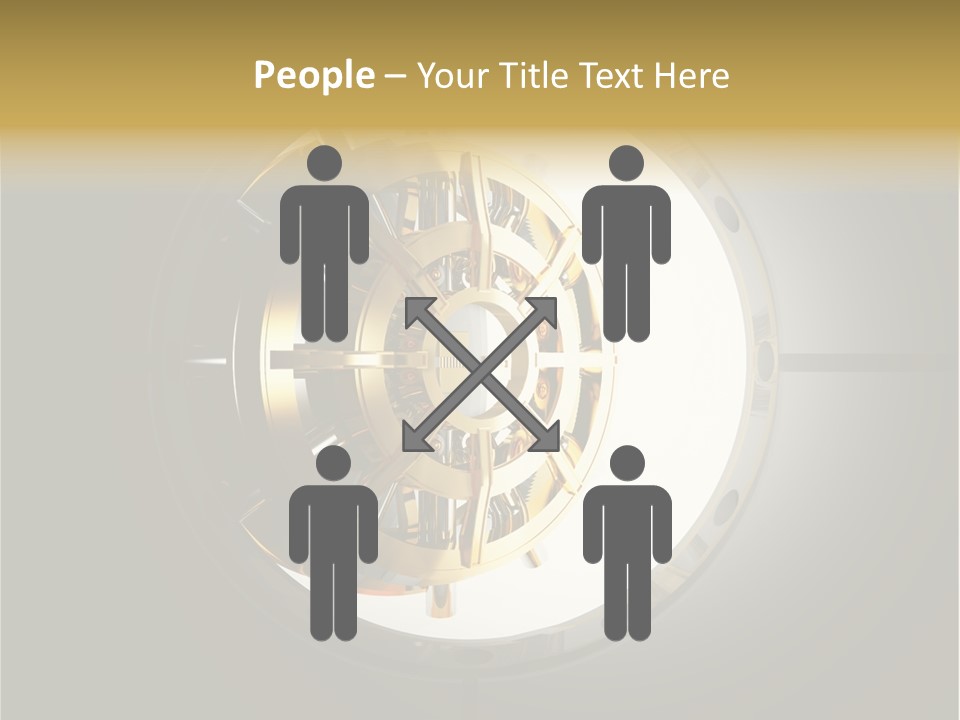 White Money Image PowerPoint Template