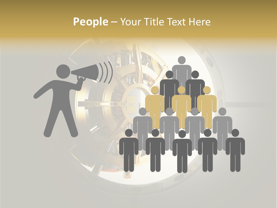 White Money Image PowerPoint Template