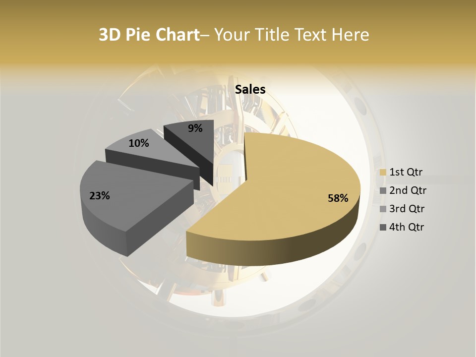 White Money Image PowerPoint Template