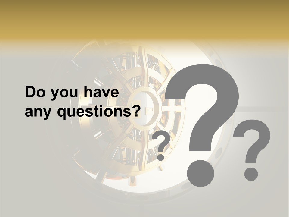 White Money Image PowerPoint Template