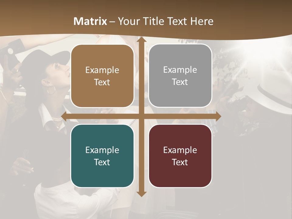 Classic Girl Posing PowerPoint Template