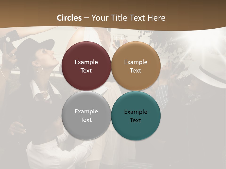 Classic Girl Posing PowerPoint Template