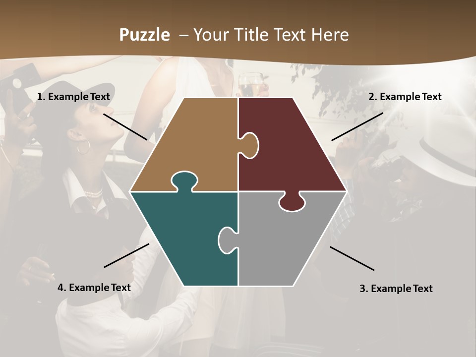 Classic Girl Posing PowerPoint Template