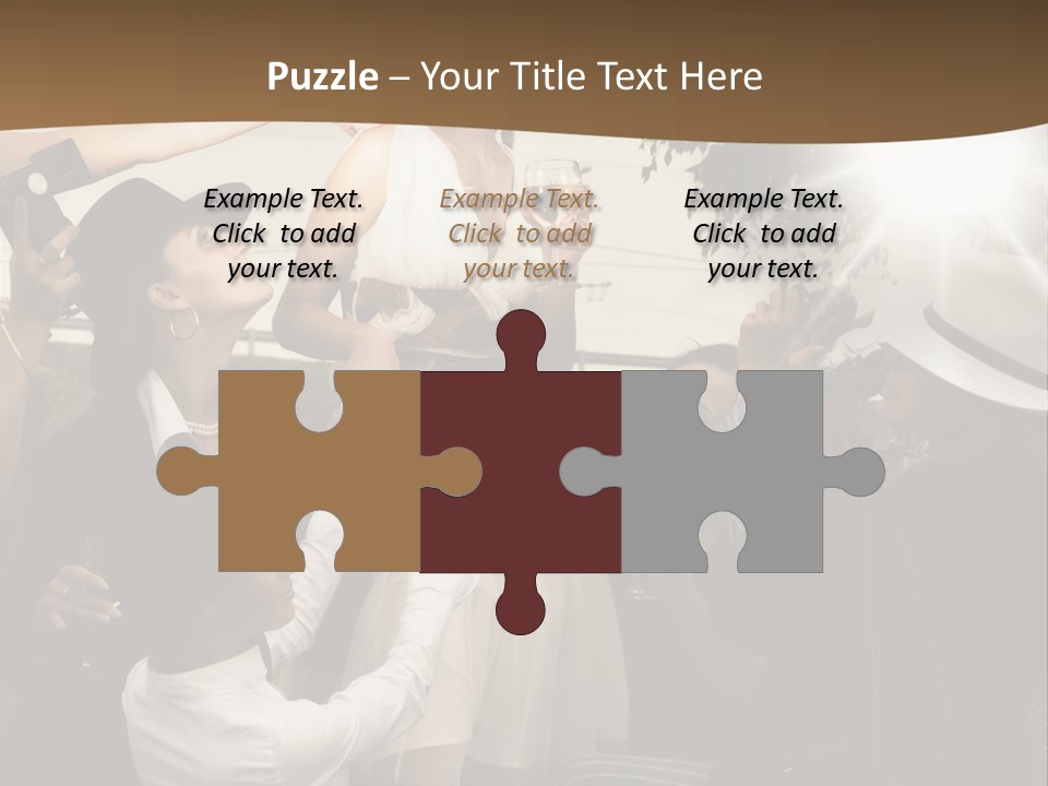 Classic Girl Posing PowerPoint Template