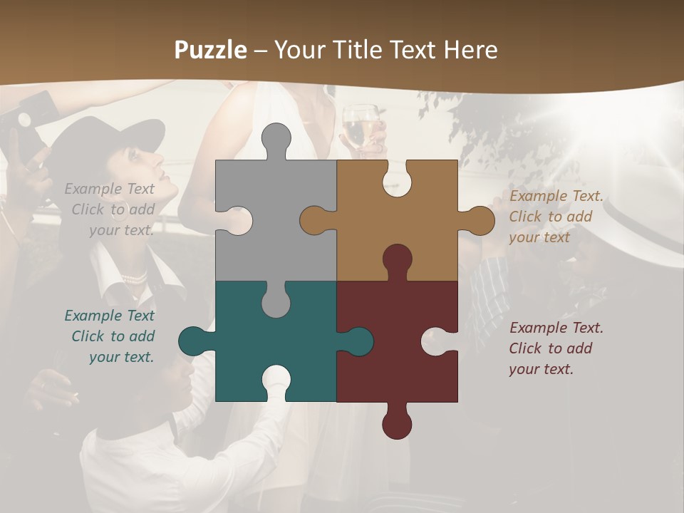 Classic Girl Posing PowerPoint Template