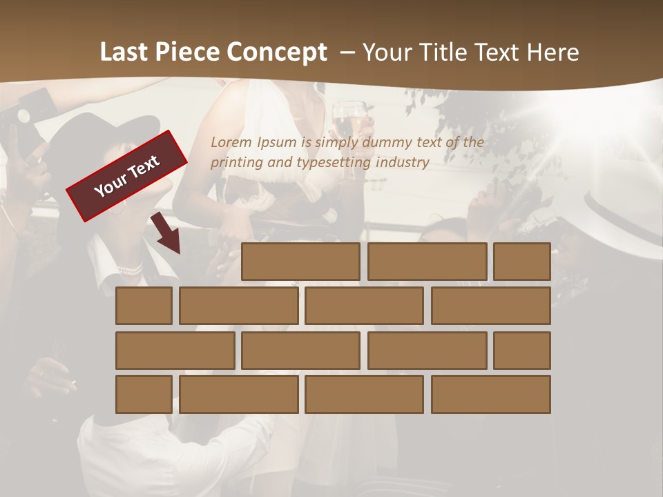 Classic Girl Posing PowerPoint Template