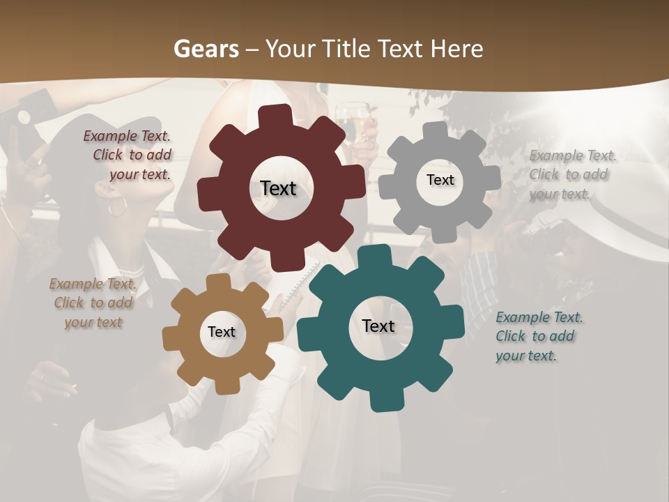 Classic Girl Posing PowerPoint Template