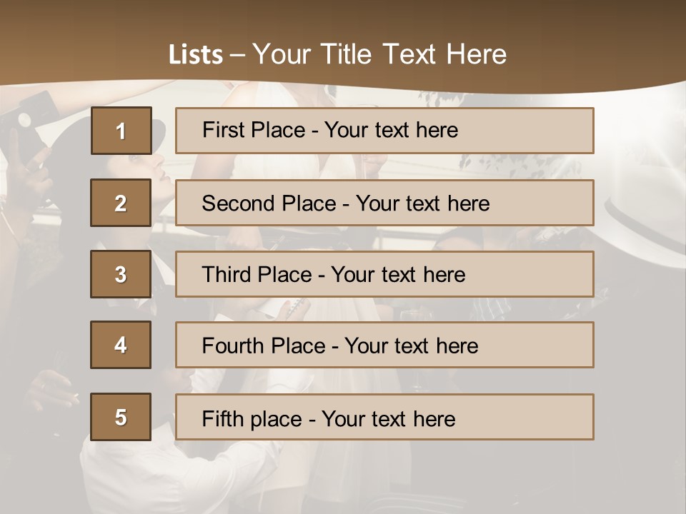 Classic Girl Posing PowerPoint Template