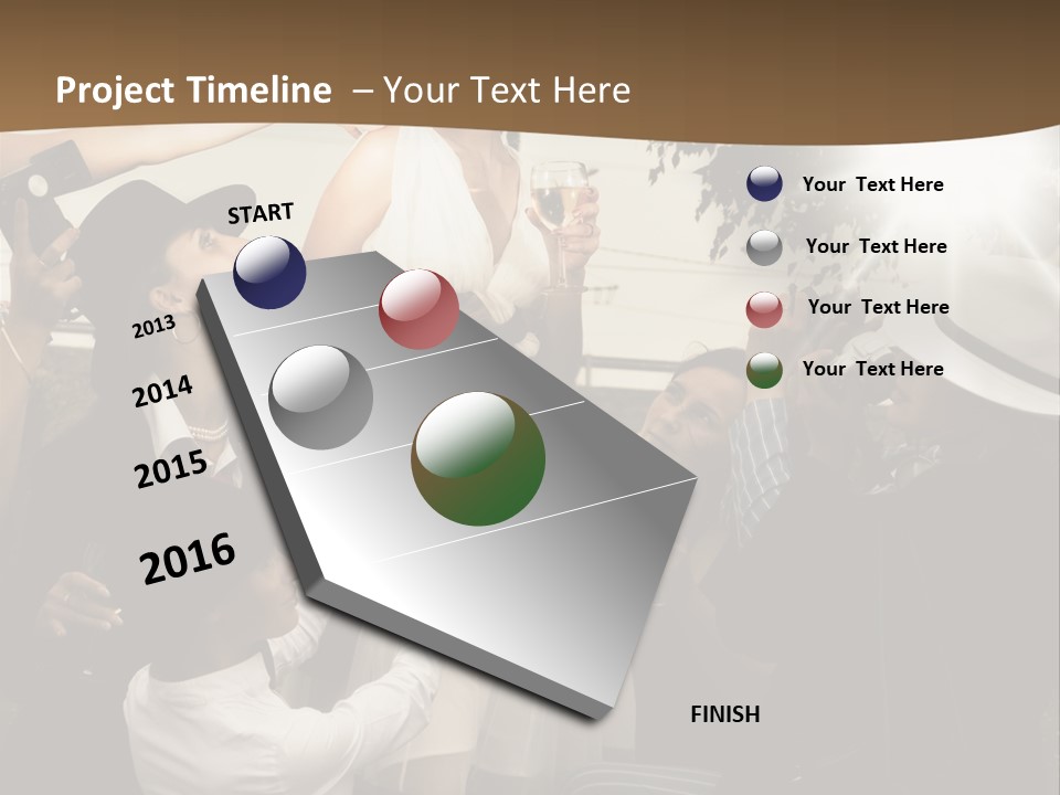 Classic Girl Posing PowerPoint Template