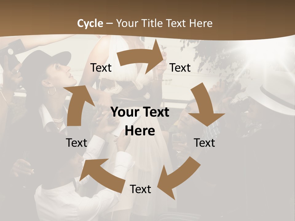 Classic Girl Posing PowerPoint Template