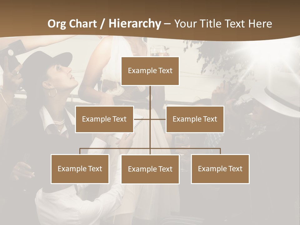 Classic Girl Posing PowerPoint Template