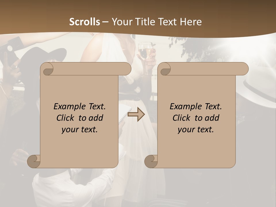 Classic Girl Posing PowerPoint Template