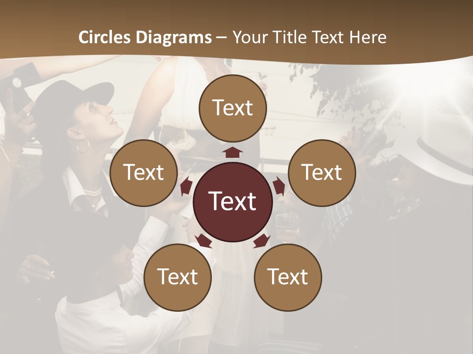 Classic Girl Posing PowerPoint Template