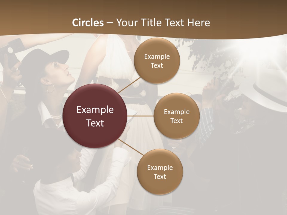 Classic Girl Posing PowerPoint Template