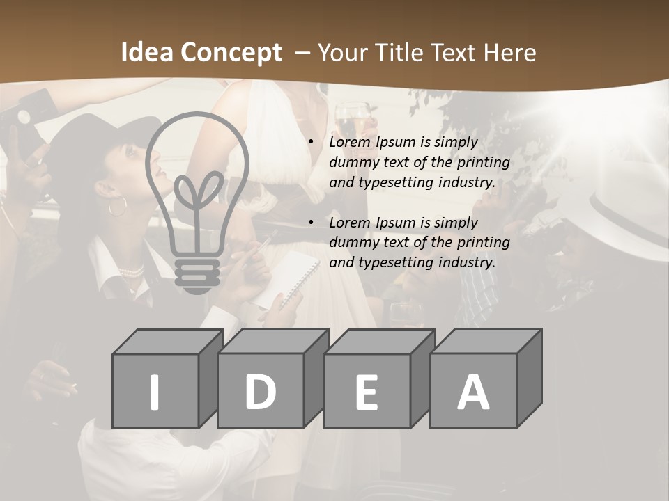 Classic Girl Posing PowerPoint Template