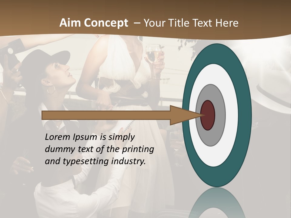 Classic Girl Posing PowerPoint Template