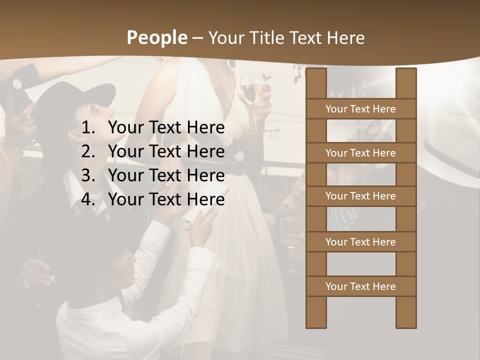 Classic Girl Posing PowerPoint Template