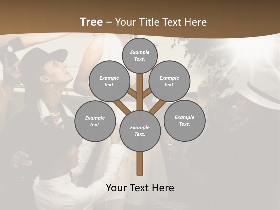 Classic Girl Posing PowerPoint Template