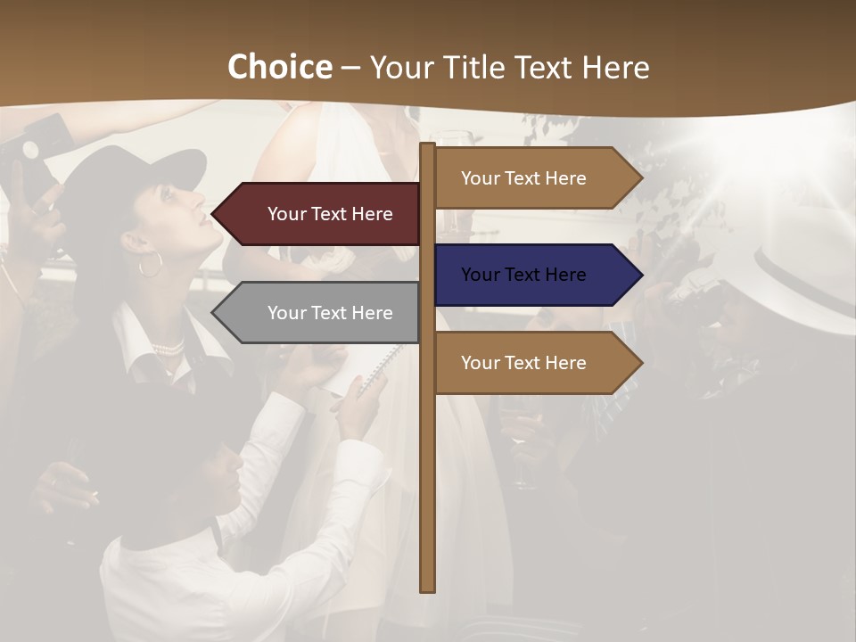 Classic Girl Posing PowerPoint Template