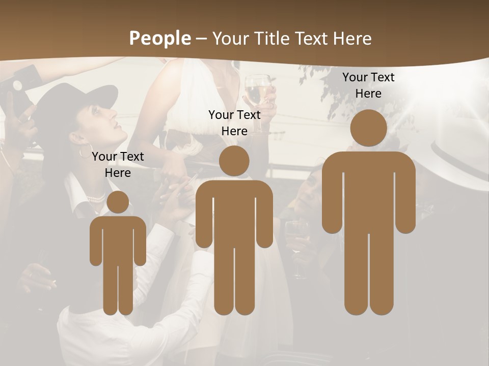 Classic Girl Posing PowerPoint Template