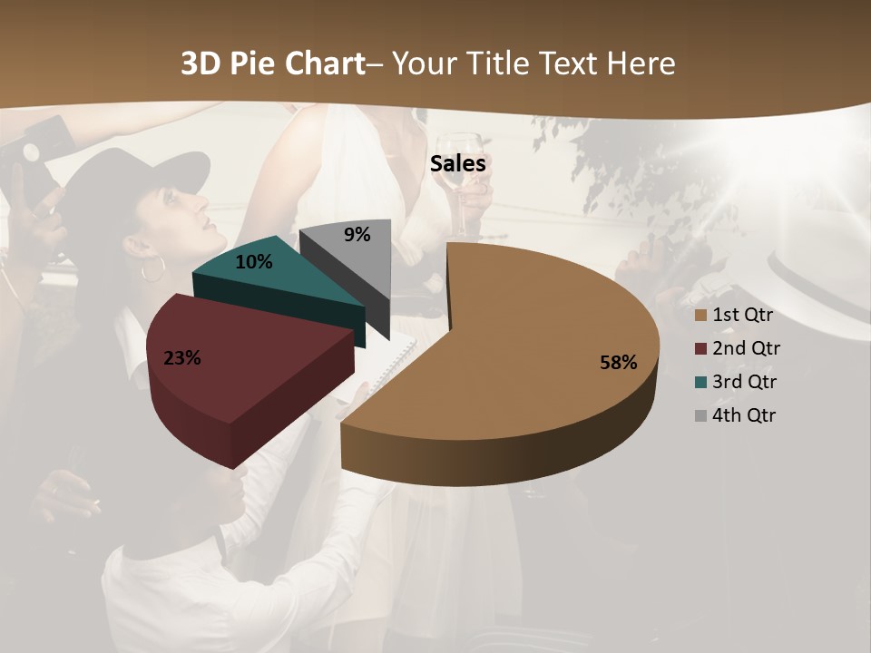 Classic Girl Posing PowerPoint Template