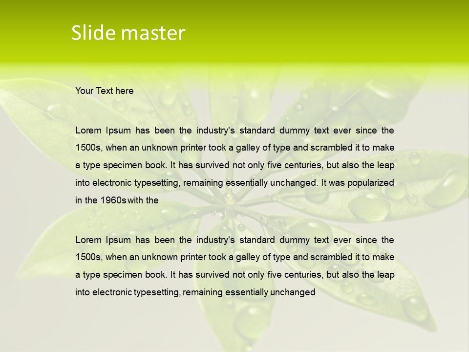 Season Weather Growth PowerPoint Template