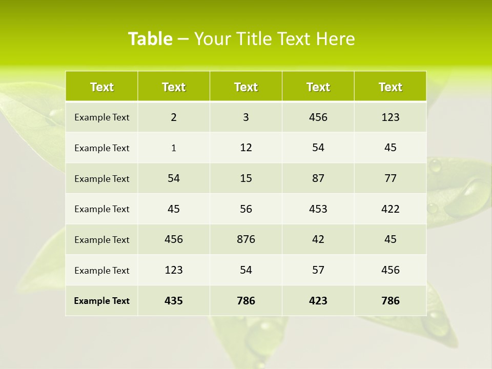 Season Weather Growth PowerPoint Template