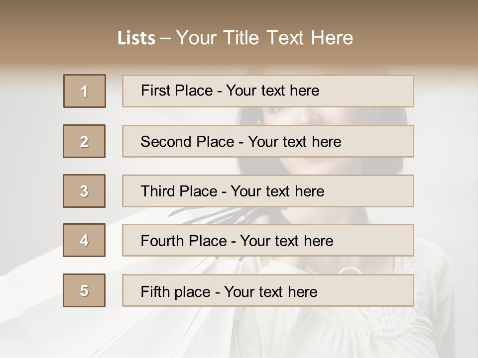 Women Beauty Hair PowerPoint Template
