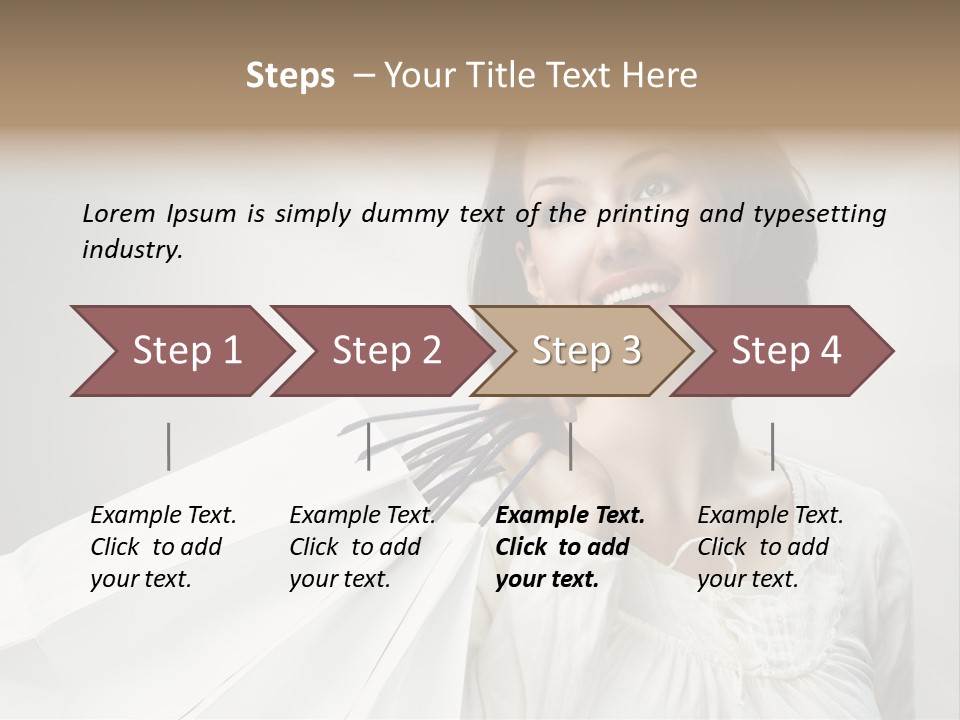 Women Beauty Hair PowerPoint Template