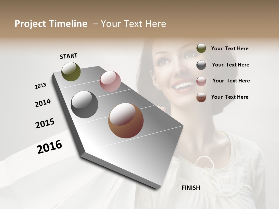 Women Beauty Hair PowerPoint Template