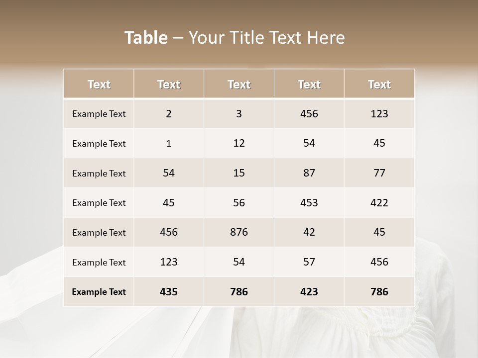 Women Beauty Hair PowerPoint Template