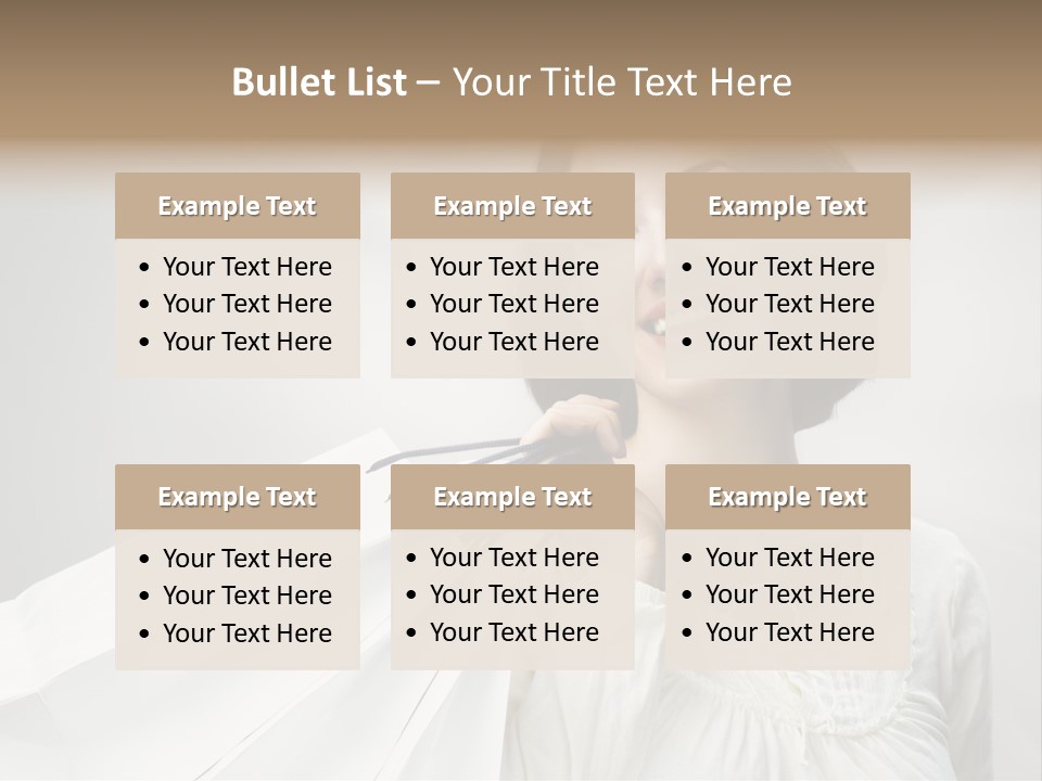 Women Beauty Hair PowerPoint Template