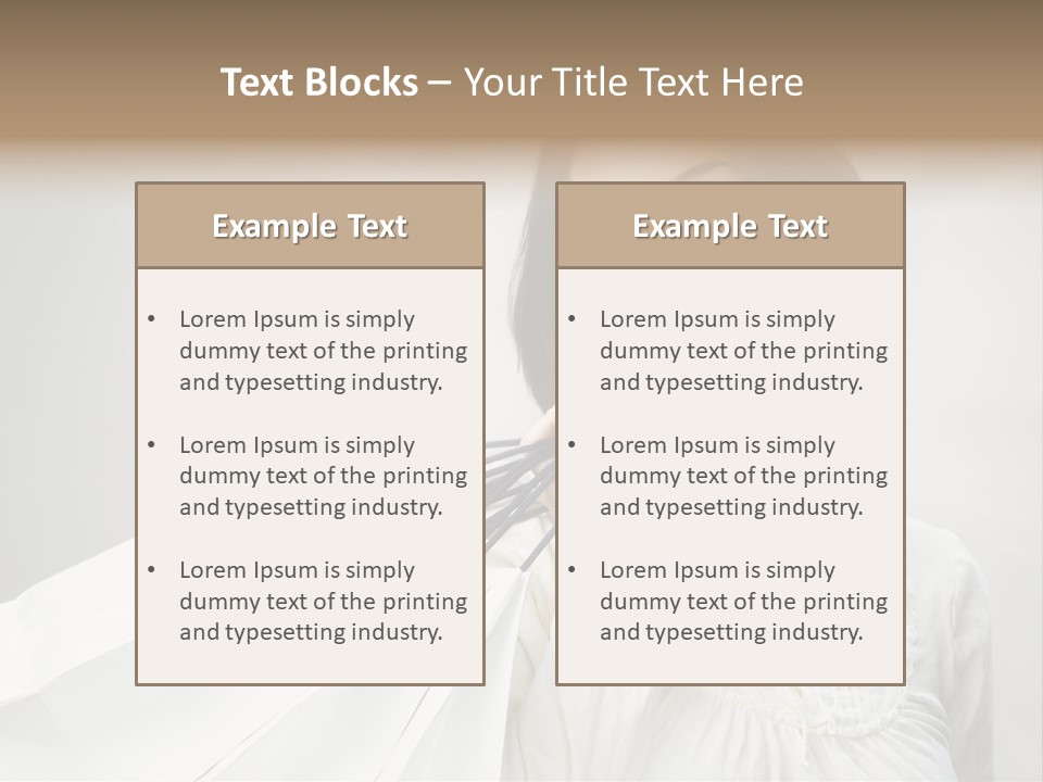 Women Beauty Hair PowerPoint Template