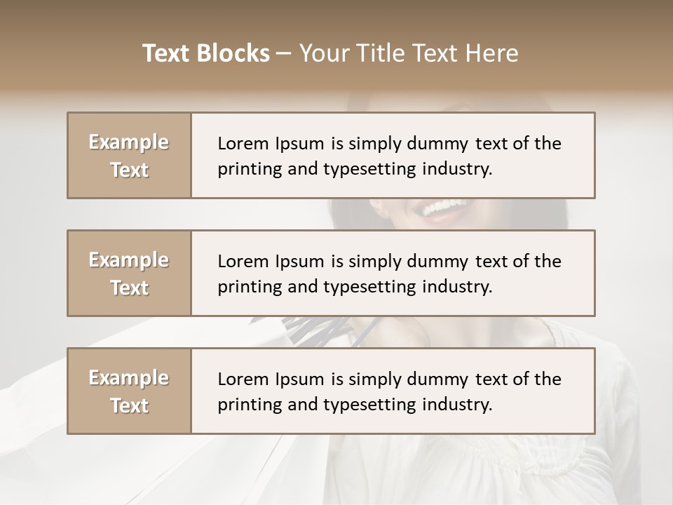 Women Beauty Hair PowerPoint Template