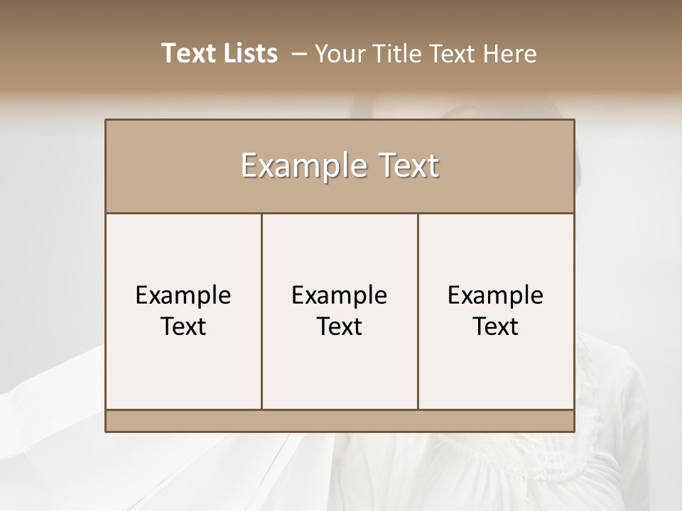Women Beauty Hair PowerPoint Template