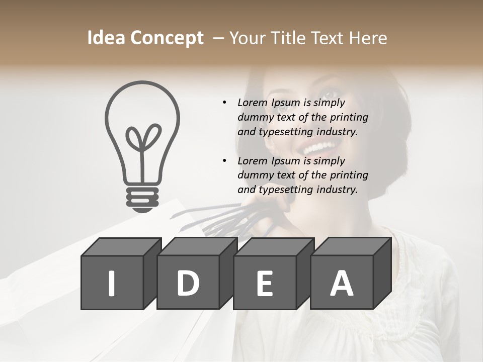 Women Beauty Hair PowerPoint Template