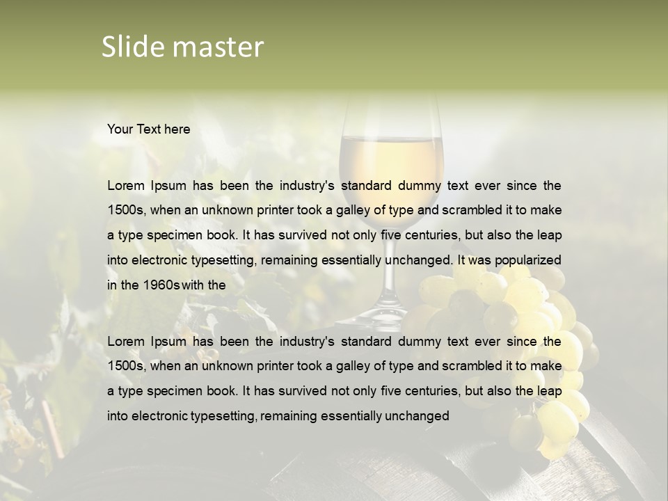 White Beverage Drink PowerPoint Template