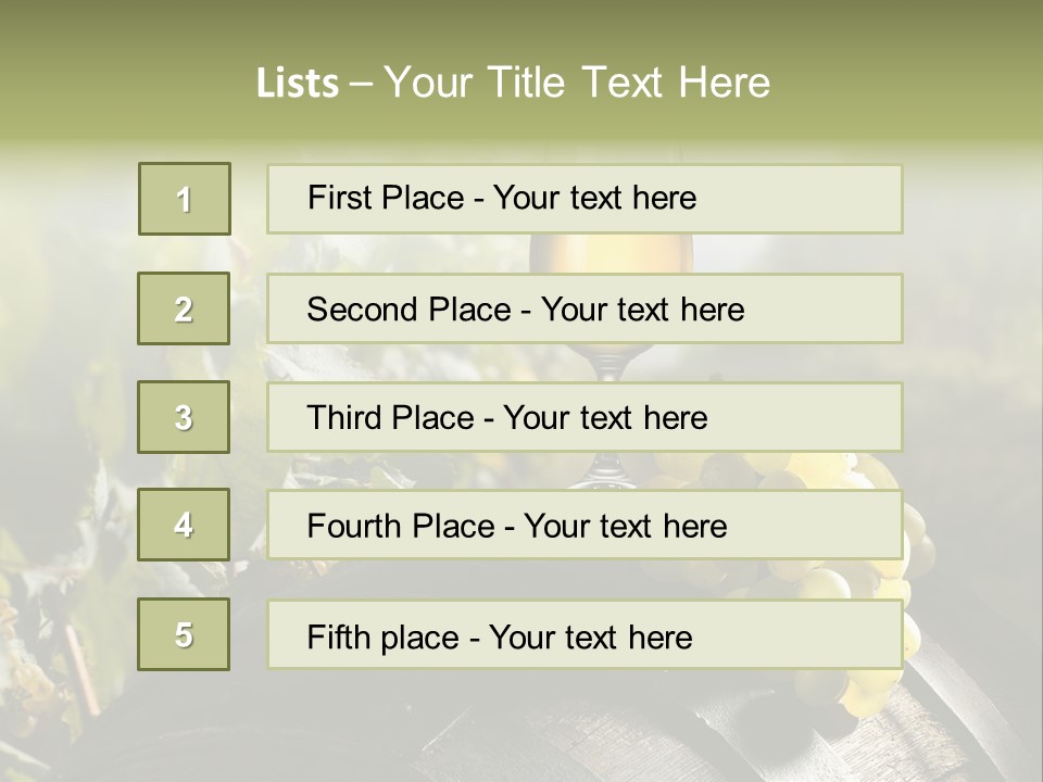 White Beverage Drink PowerPoint Template