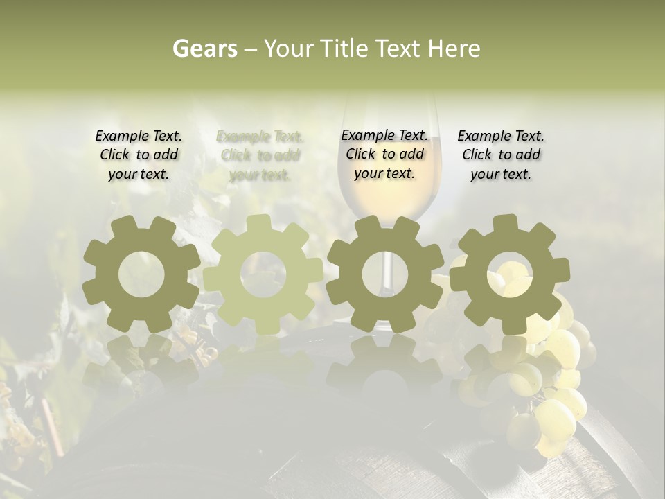 White Beverage Drink PowerPoint Template